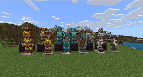 Armor stands can hold items in the Bedrock Edition of Minecraft