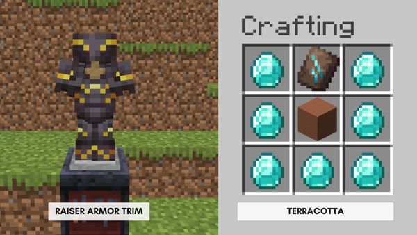 Crafting Recipes of Armor Trims in Minecraft 1.20 (2023)