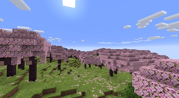 Como obter Cherry Grove em Minecraft