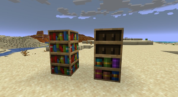 Minecraft : 10 Bookshelf Design With Chiseled Bookshelf In 1.19 